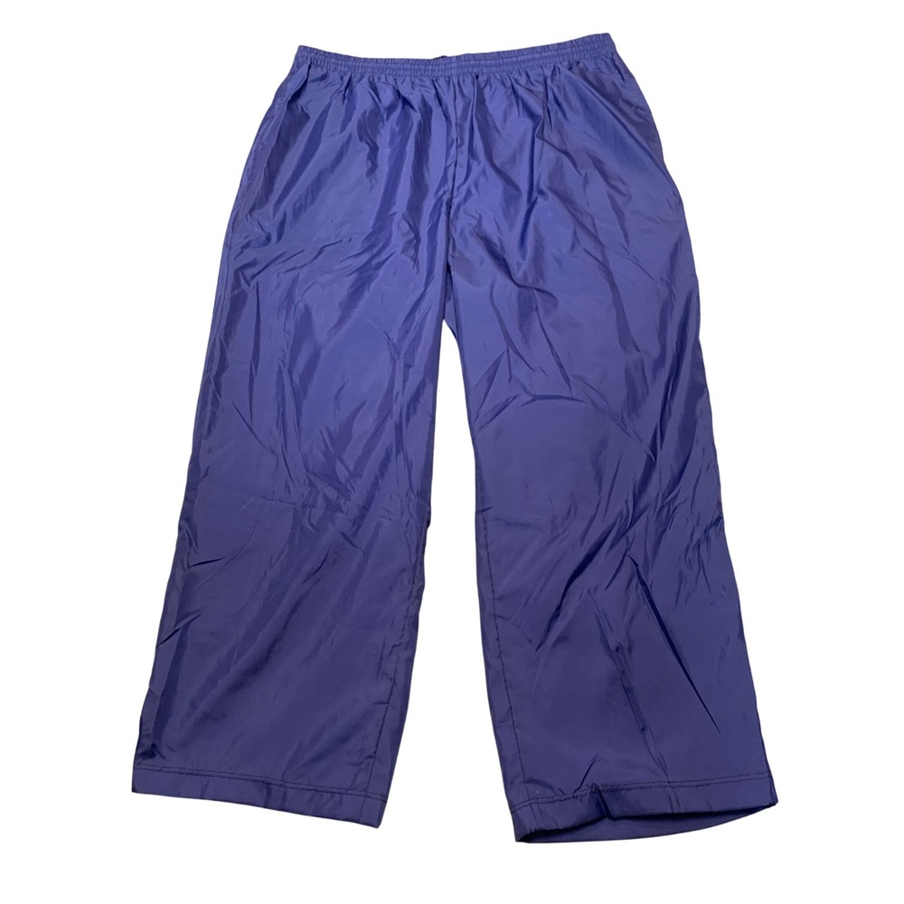 Vintage USA Olympic Track Pants JCPenney Blue Nylon Windbreaker Mens XL Retro‎